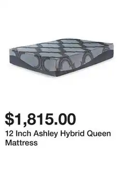 Belk 12 Inch Ashley Hybrid Queen Mattress offer