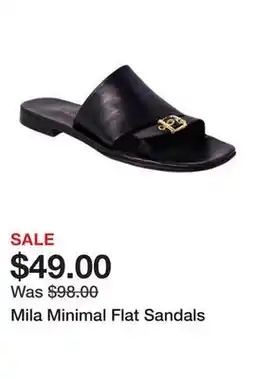 Belk Mila Minimal Flat Sandals offer