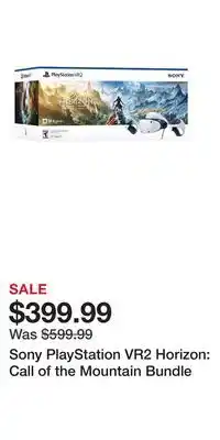 Game Stop Sony PlayStation VR2 Horizon: Call of the Mountain Bundle offer