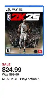 Game Stop NBA 2K25 - PlayStation 5 offer