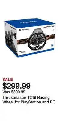 Game Stop Thrustmaster T248 Racing Wheel for PlayStation and PC offer