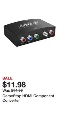 Game Stop GameStop HDMI Component Converter offer