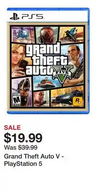 Game Stop Grand Theft Auto V - PlayStation 5 offer