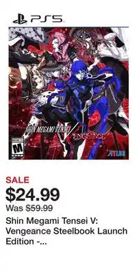 Game Stop Shin Megami Tensei V: Vengeance Steelbook Launch Edition - PlayStation 5 offer