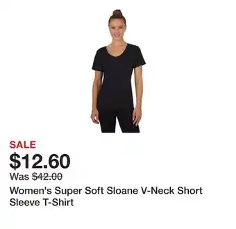 Belk Women's Super Soft Sloane V-Neck Short Sleeve T-Shirt offer