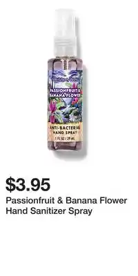 Bath & Body Works Passionfruit & Banana Flower Hand Sanitizer Spray offer