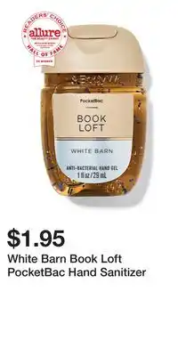 Bath & Body Works White Barn Book Loft PocketBac Hand Sanitizer offer