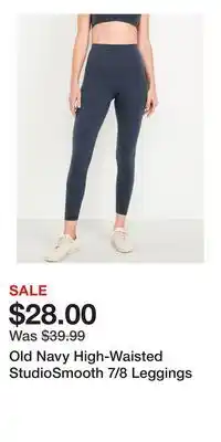 Old Navy Old Navy High-Waisted StudioSmooth 7/8 Leggings offer