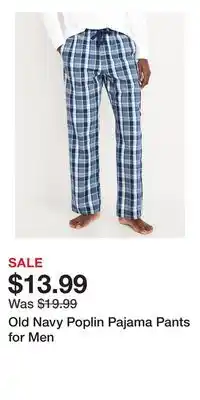 Old Navy Old Navy Poplin Pajama Pants for Men offer