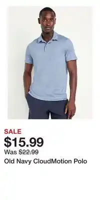 Old Navy Old Navy CloudMotion Polo offer