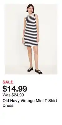 Old Navy Old Navy Vintage Mini T-Shirt Dress offer