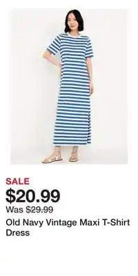 Old Navy Old Navy Vintage Maxi T-Shirt Dress offer