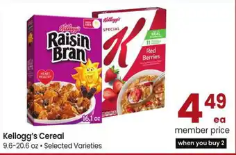 Albertsons Kellogg's Cereal offer