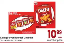 Albertsons Kellogg's Variety Pack Crackers offer