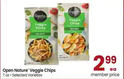 Albertsons Open Nature Veggie Chips offer