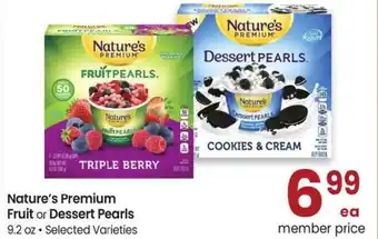 Albertsons Nature's Premium Fruit or Dessert Pearls offer