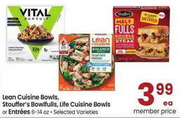 Albertsons Lean Cuisine Bowls, Stouffer's Bowlfulls, Life Cuisine Bowls or Entrées offer