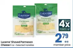 Albertsons Lucerne Shaved Parmesan Cheese offer