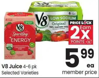 Albertsons V8 Juice offer