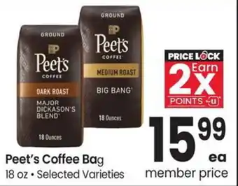 Albertsons Peet's Coffee Bag offer