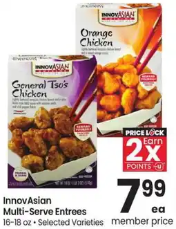 Albertsons InnovAsian Multi-Serve Entrees offer