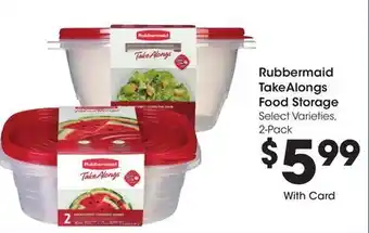 Ralphs Rubbermaid TakeAlongs Food Storage offer