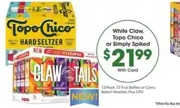 Ralphs White Claw, Topo Chico or Simply Spiked offer