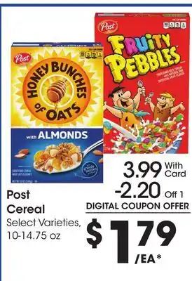 Ralphs Post Cereal offer