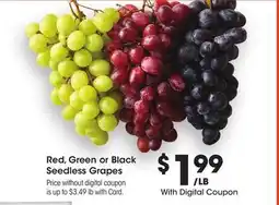 Ralphs Red, Green or Black Seedless Grapes offer