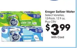 Ralphs Kroger Seltzer Water offer