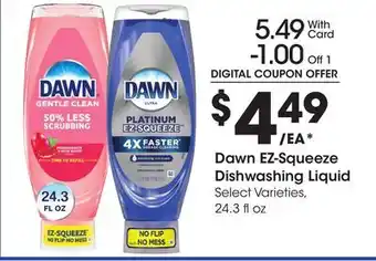 Ralphs Dawn EZ-Squeeze Dishwashing Liquid offer