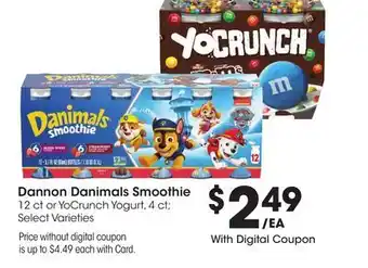 Ralphs Dannon Danimals Smoothie offer