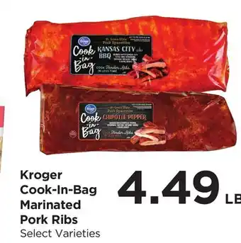 Food 4 Less Kroger Cook-In-Bag Marinated Pork Ribs offer