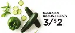 Food 4 Less Cucumber or Green Bell Peppers offer