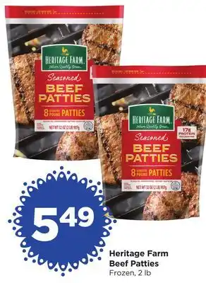 Food 4 Less Heritage Farm Beef Patties offer