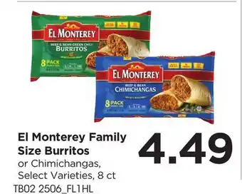 Food 4 Less El Monterey Family Size Burritos offer