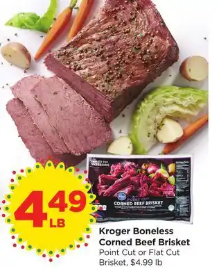 Food 4 Less Kroger Boneless Corned Beef Brisket offer