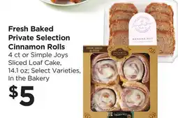 Food 4 Less Fresh Baked Private Selection Cinnamon Rolls offer