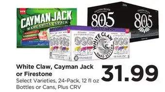 Food 4 Less White Claw, Cayman Jack or Firestone offer