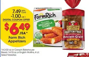 Ralphs Farm Rich Appetizers offer