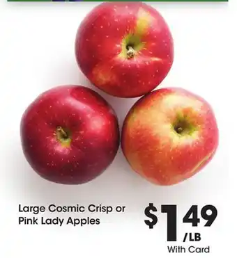 Ralphs Large Cosmic Crisp or Pink Lady Apples offer