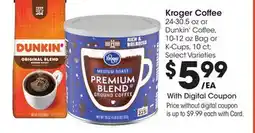 Ralphs Kroger Coffee offer