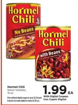 Food 4 Less Hormel Chili offer