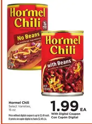 Food 4 Less Hormel Chili offer