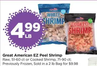 Food 4 Less Great American EZ Peel Shrimp offer