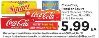 Food 4 Less Coca-Cola, Pepsi or Squirt offer