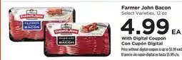 Food 4 Less Farmer John Bacon offer