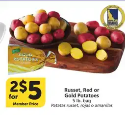 Albertsons Russet, Red or Gold Potatoes offer