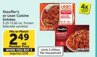 Albertsons Stouffer's or Lean Cuisine Entrées offer