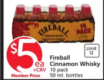 Albertsons Fireball Cinnamon Whisky offer